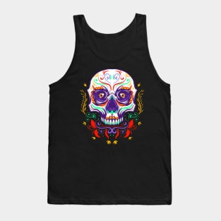 Sugar Skull Cinco De Mayo Day Of The Dead Tank Top